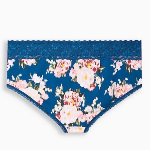 🆕 Cotton Mid Rise Cheeky Lace Trim Panty 3 3X 22 24 NWT Torrid New! - Picture 2 of 4